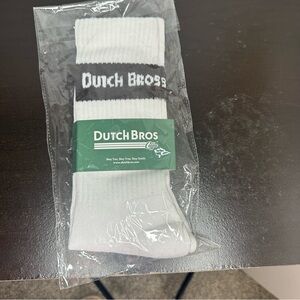 Dutch Bros Coffee Crew Socks NWT BRAND NEW IN PACKAGE DB 1992